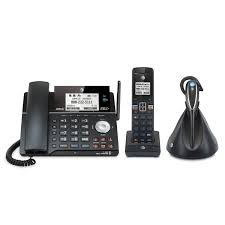 6 new at&t desk phones, with call log, directory, redial, speed dial, speaker, with mute, audio assist, large readout and pivoting screen. At T Corded Phones Corded Phone Systems At T Telephone Store