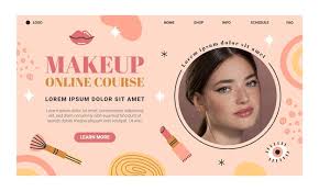 makeup course landing page