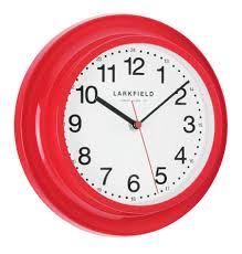 Chunky Retro Red Wall Clock With Sweep