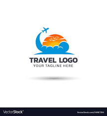 travel agency logo design royalty free