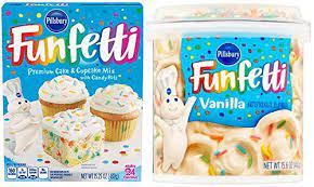 Funfetti Cake Mix And Frosting gambar png