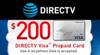 Check spelling or type a new query. Directv 200 Visa Prepaid Gift Card Bonus