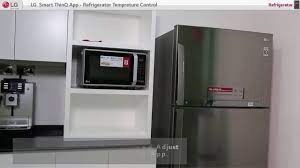 LG ThinQ App] - Refrigerator Temperature control - YouTube