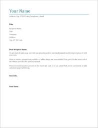 microsoft word cover letter templates