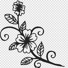 black and white flower flower designs