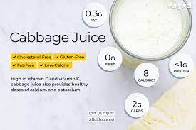 cabbage juice nutrition facts and