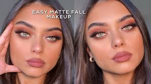 easy fall matte makeup tutorial
