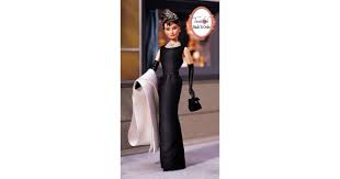 gorgeous black silk barbie kid gown for