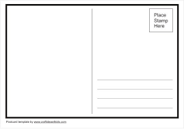 Template You Can Use To Make Your Own Postcards Printable