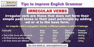 irregular verbs explanation and
