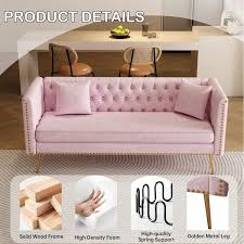 Modern Flat Armrest Rectangle Sofa