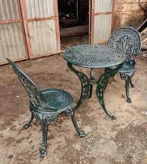 Cast Iron Garden Table Chair