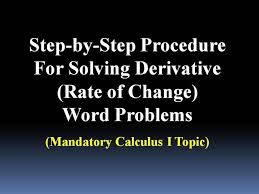 Solving Derivative Word Problems