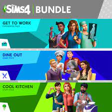 the sims 4 bundle get to work dine