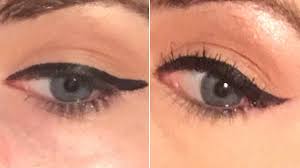 easy winged eyeliner trick makes your