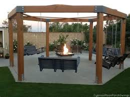 Create a unique outdoor fire pit space with this fire pit insert kit. Octagon Pergola Shefalitayal
