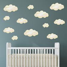 Watercolour Cloud Wall Stickers