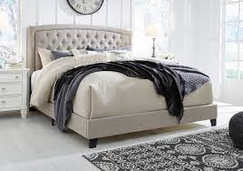 jerary gray queen upholstered bed