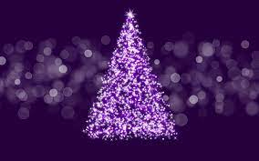 Purple christmas decorations ...