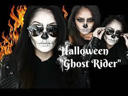 ghost rider inspired halloween makeup