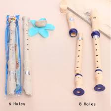 Us 7 22 22 Off Qimei 8 Holes Soprano Descant Recorder Flute With Cleaning Stick German Fingering Chart For Kids Instrument Beginners In Flute From