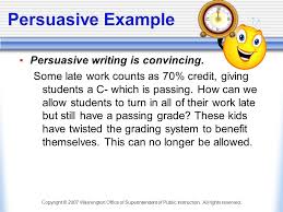 Sample Persuasive essay rubric  th grade