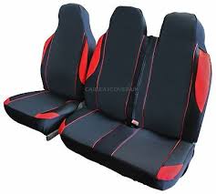 Red Motorsport Van Seat Covers