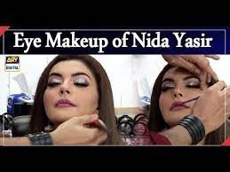 glamorous eye makeup of nida yasir