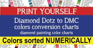 To Dmc Colors Conversion Charts