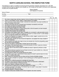 nc inspection form fill out