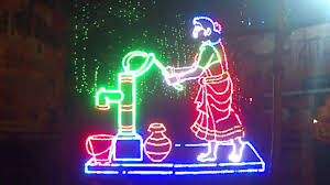 Kolkata Famous Kali Puja Barasat Led Street Lighting 2013