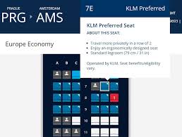 klm booked through delta let me select