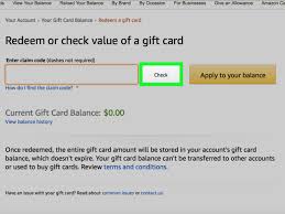 how to check an amazon giftcard balance