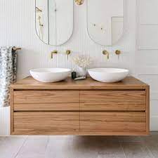 Custom Made Bathroom Timber Vanity With