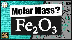 molar m of fe2o3 iron iii oxide