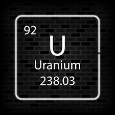 uranium neon symbol chemical element