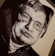 This is an ultra realistic picture of Stephen Hawking drawn entirely in black Bic pen by my buddy Jesse Starr (of Bic pen Christopher Walken, Optimus Prime ... - stephen-hawking-drawing-1