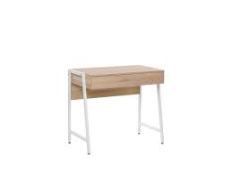 Delivering products from abroad is always free, however, your parcel may be subject to vat. Home Office Desk 84 X 48 Cm Light Wood With White Carter Furniture Lamps Accessories Up To 70 Off Avandeo Online Store