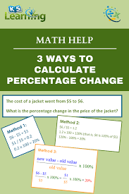 how to calculate percentage change k5
