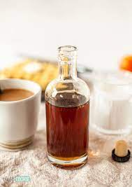 homemade vanilla coffee syrup or