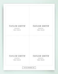 Wedding Table Cards Template Free Folded Place Name Tailoredswift Co