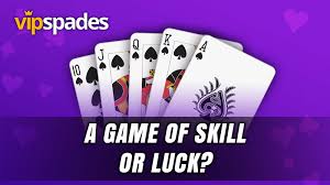 is spades a game of luck or skills