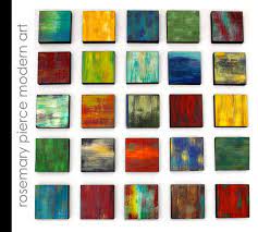 chunky color blend blocks abstract