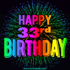 happy 33rd birthday animated gif image