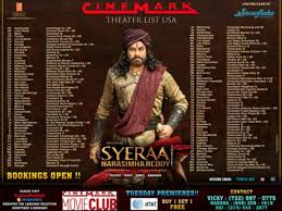 Movie theater in austin, texas. Sye Raa Narasimha Reddy Telugu Movie Telugu Movie In Us Schedules Showtimes Theatres List Xappie