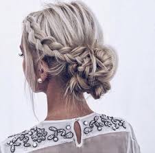 Braids together with ribbons along with it, the blair waldorf hairstyle within gossip girl, any braided ponytail, glam hairstyle, black braid hairstyles, etc. Pinterest Itsfaridy Short Hair Updo Braided Hairstyles Updo Medium Length Hair Styles