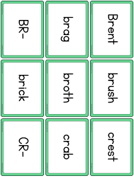 Work on l blends with your first grader with this worksheet that asks kids to match pictures with the same beginning blend. Initial Consonant Blends Esl Flashcards