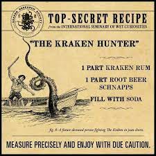 See more ideas about kraken rum, rum recipes, rum drinks. The Kraken Hunter Boozy Drinks Kraken Rum Rum Recipes