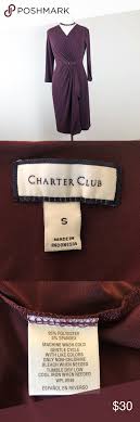 Charter Club Macys Faux Wrap Dress Dress Size S Chart Club
