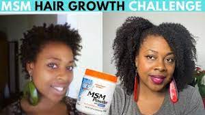 msm hair growth challenge use msm